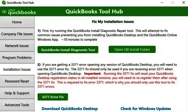 QuickBooks Tool Hub Installation Issues