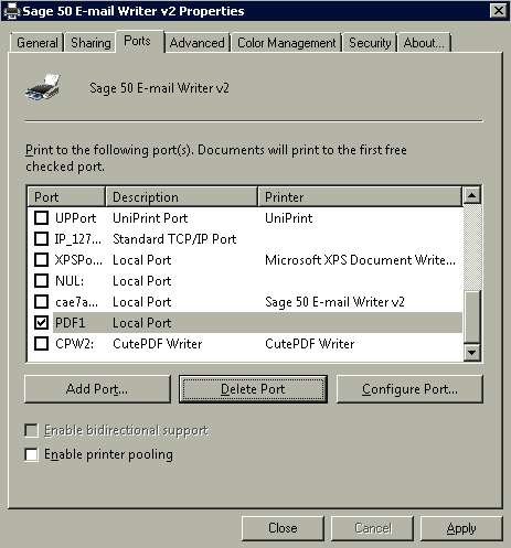 Sage 50 Email Writer