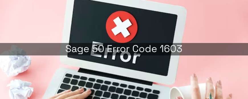 Sage Error Code 1603