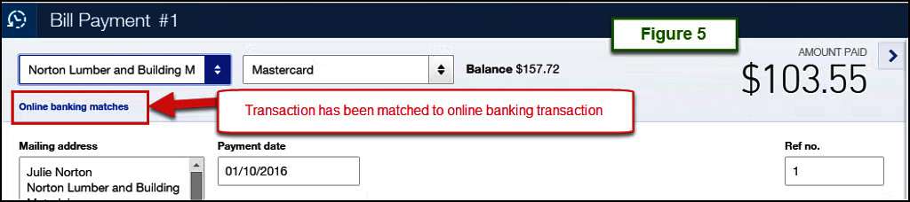 online banking transaction
